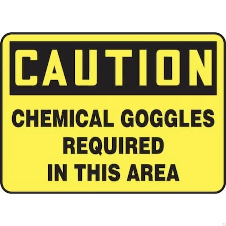 Accuform OSHA CAUTION SAFETY SIGN CHEMICAL MPPE799XP MPPE799XP